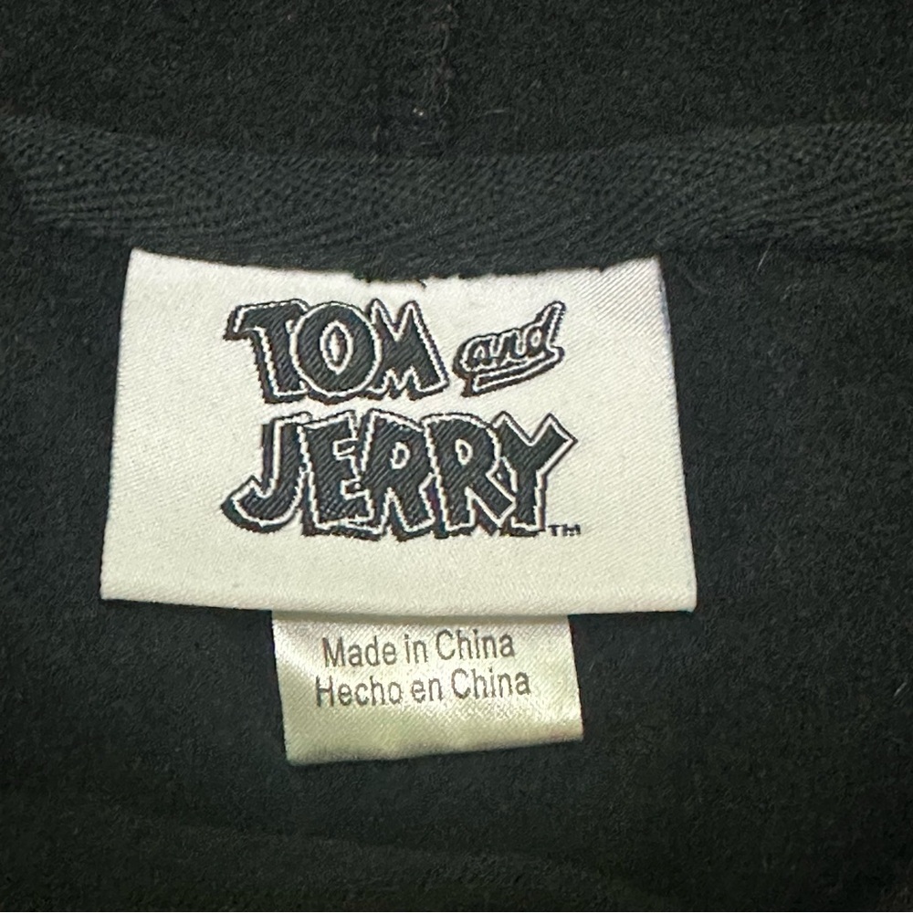 Tom and Jerry Men’s Graphic Black Hoodie S - Picture 3 of 10